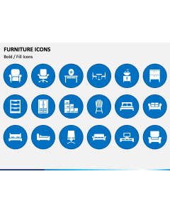 Furniture Icons PowerPoint Slide 1