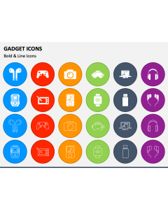 Gadget Icons PPT Slide 1