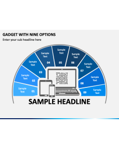 Gadget with Nine Options PPT Slide 1
