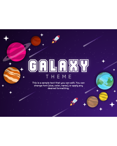 Galaxy Theme PPT Slide 1