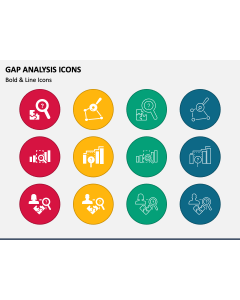Gap Analysis Icons PPT Slide 1