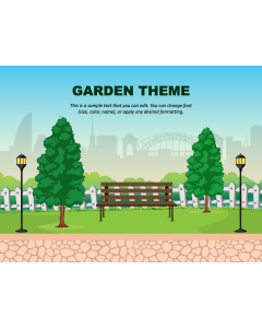 Garden Theme PPT Slide 1