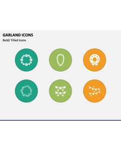 Garland Icons PPT Slide 1