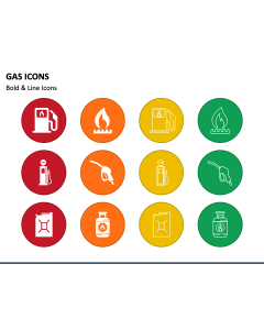 Gas Icons PPT Slide 1