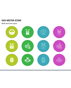 Gas Meter Icons Slide 1