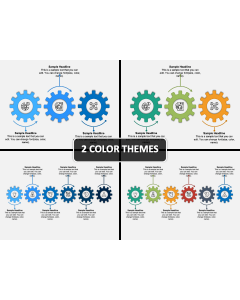 Gear Process Diagram PPT Cover Slide