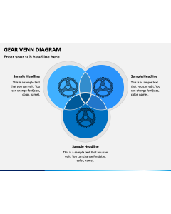 Gear Venn Diagram PPT Slide 1