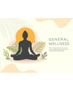 General Wellness Theme PPT Slide 1