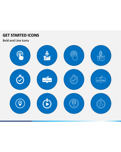 Get Started Icons PPT Slide 1