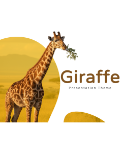 Giraffe Presentation Theme PPT Thumbnail