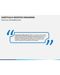 Genetically Modified Organisms (GMO) PPT Slide 1