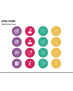 Goal Icons PPT Slide 1
