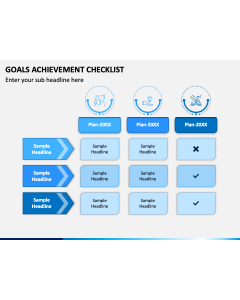 Goals Achievement Checklist PPT Slide 1