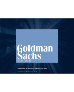 Goldman Sachs Case Study PPT Thumbnail