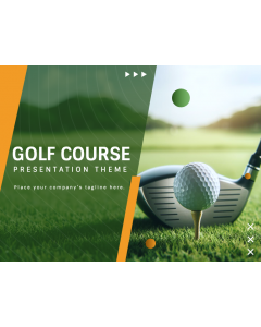 Golf Course Theme PPT Slide 1