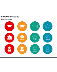 Graduation Icons PPT Slide 1