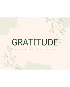 Gratitude Theme PPT Slide 1