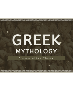 Greek Mythology Theme PPT Slide 1