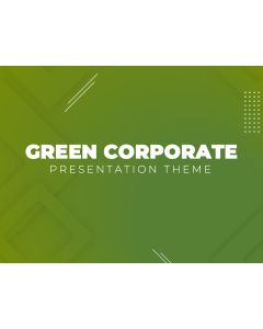 Green Corporate Theme PPT Slide 1