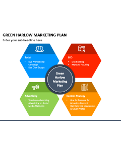 Green Harlow Marketing Plan PPT Slide 1