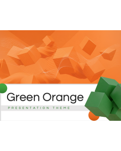 Green Orange Presentation Theme PPT Thumbnail