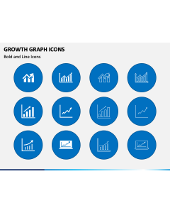Growth Graph Icons PPT Slide 1