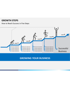 Growth steps PPT slide 1