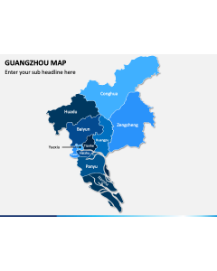 Guangzhou Map PPT Slide 1