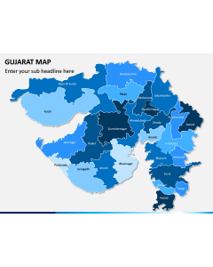Gujarat Map PPT Slide 1