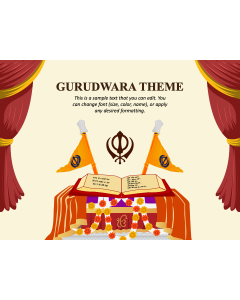 Gurudwara Theme PPT Slide 1