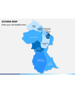 Guyana Map PPT Slide 1