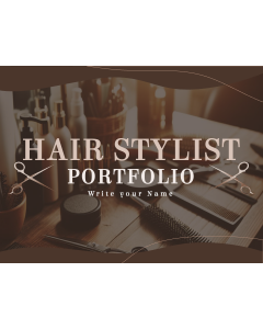 Hair Stylist Portfolio PPT Slide 1