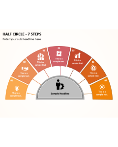 Half Circle - 7 Steps PPT Thumbnail