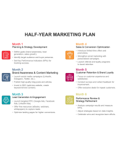 Half Year Marketing Plan PPT Thumbnail