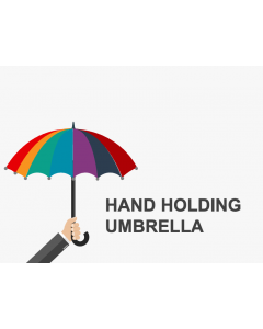 Hand Holding Umbrella PowerPoint and Google Slides Template