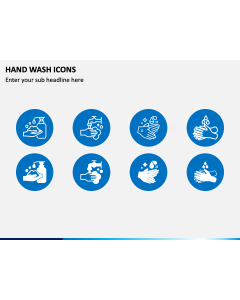 Hand Wash Icons PPT Slide 1