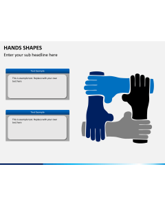 Hands shapes PPT slide 1