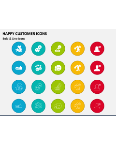 Happy Customer Icons PPT Slide 2