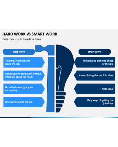 Hard Work Vs Smart Work PPT Slide 1