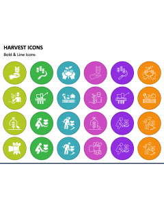 Harvest Icons PowerPoint Slide 1