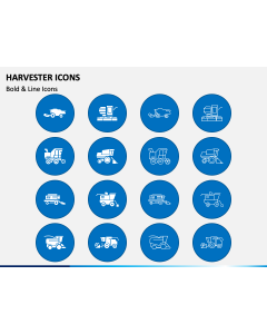 Harvester Icons PPT Slide 1
