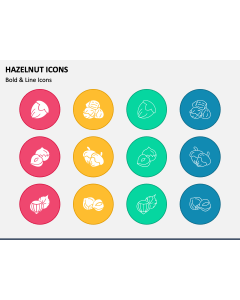 Hazelnut Icons PPT Slide 1