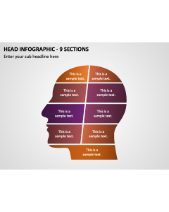 Head Infographic - 9 Sections PPT Thumbnail