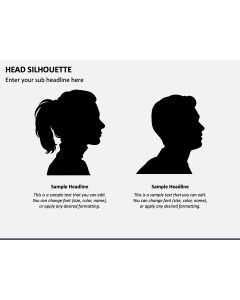 Head Silhouette PPT Slide 1