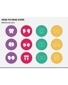 Head-To-Head Icons PPT Slide 1