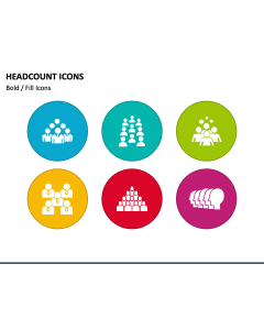 Headcount Icons PowerPoint Slide 1