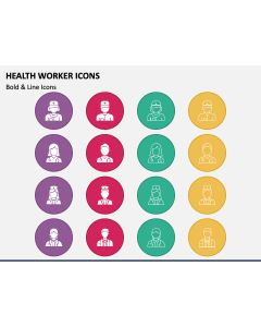 Health Worker Icons PPT Slide 1