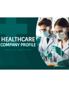 Healthcare Company Profile PPT Slide 1