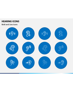 Hearing Icons PPT Slide 1