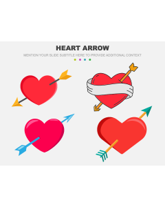 Heart Arrow PPT Slide 1